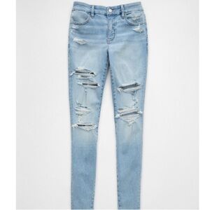 AE NEXT LEVEL CURVY HIGH-WAISTED RIPPED JEGGING